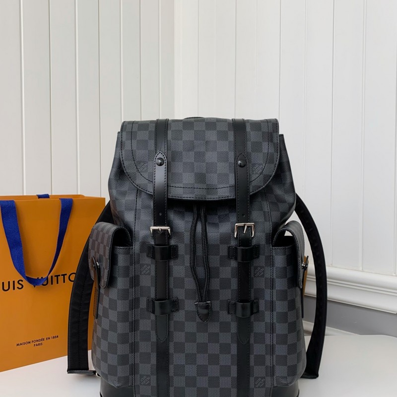 L0*is V*t0n CHRISTOPHER Backpack N41379 Top Quality Size: 38 * 44 * 21cm