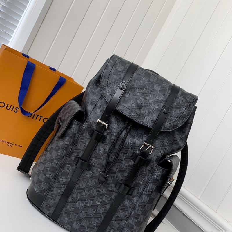 L0*is V*t0n CHRISTOPHER Backpack N41379 Top Quality Size: 38 * 44 * 21cm