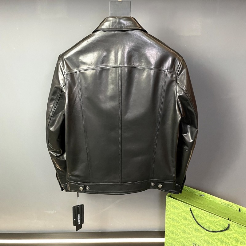 Tom Ford Sheepskin lapel leather jacket