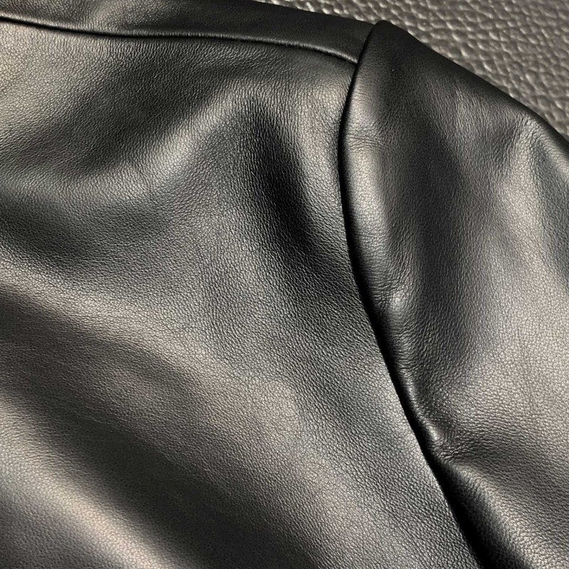 Zegna hooded leather jacket