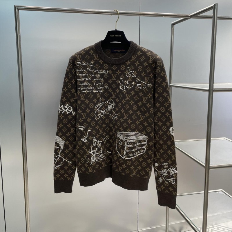 L0*is V*t0n Full body LVSE MONOGRAM crew neck shirt