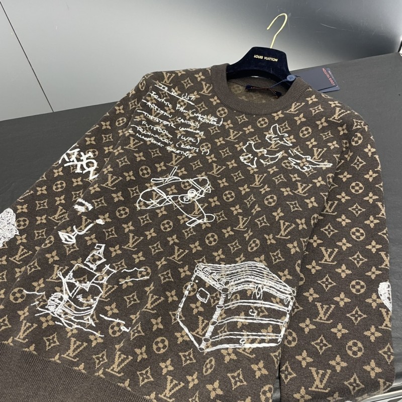 L0*is V*t0n Full body LVSE MONOGRAM crew neck shirt