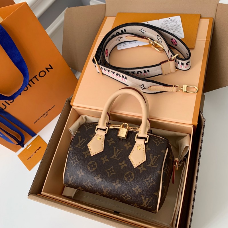 L0*is V*t0n Speedy Bandoulière 20  Boston Bag M46234 SIZE：20*13*12cm