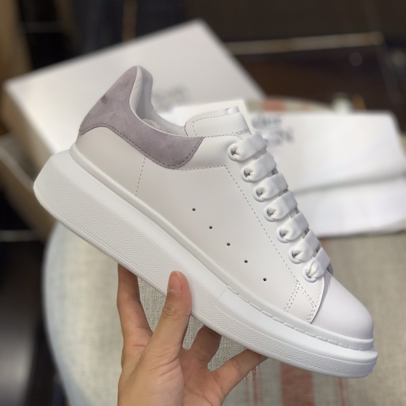 Ale*d*r M*Q*en MQ Light gray velvet tail Sneakers