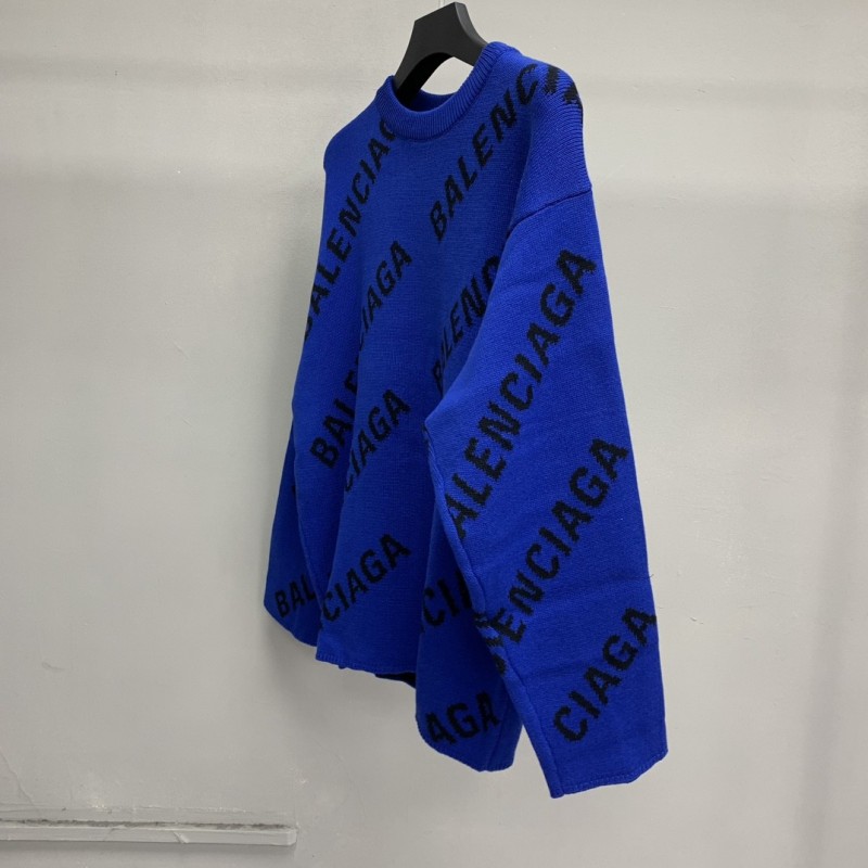Ba*len*cia*ga letter sweater