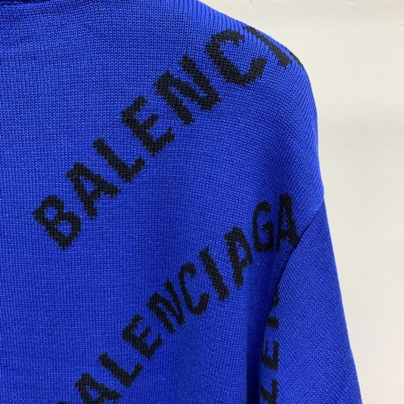 Ba*len*cia*ga letter sweater