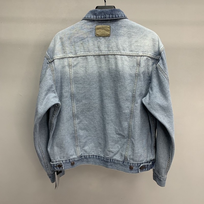 Ba*len*cia*ga reverse denim jacket