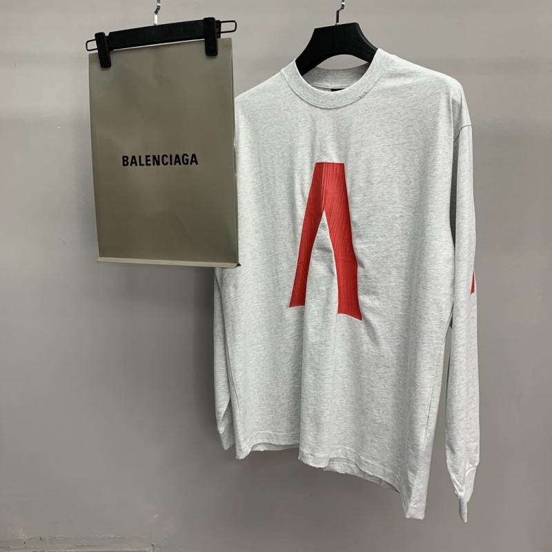 Ba*len*cia*ga V long sleeve T-shirt