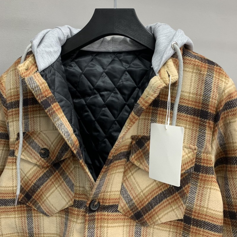 Ba*len*cia*ga flannel plaid shirt jacket
