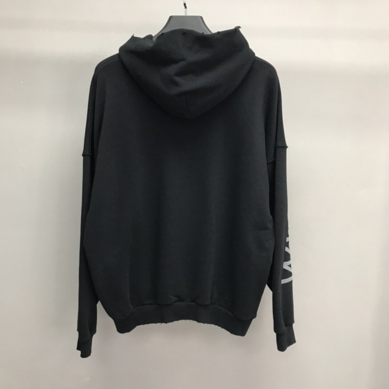 Ba*len*cia*ga lettered hooded sweatshirt