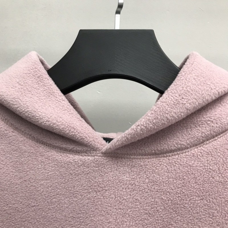 Ba*len*cia*ga Polar Fleece Coke Hooded Sweatshirt
