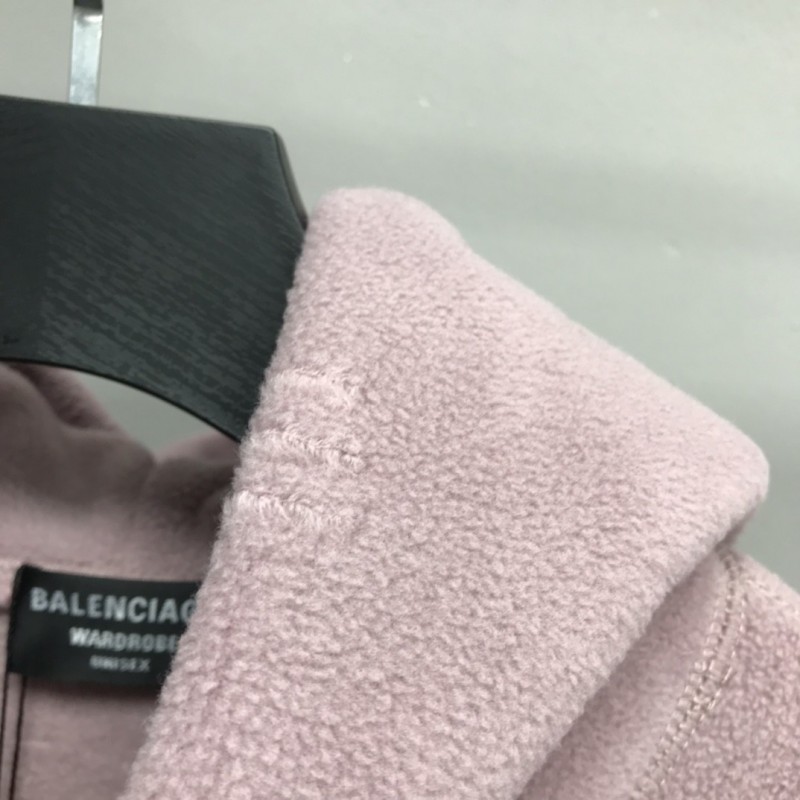 Ba*len*cia*ga Polar Fleece Coke Hooded Sweatshirt