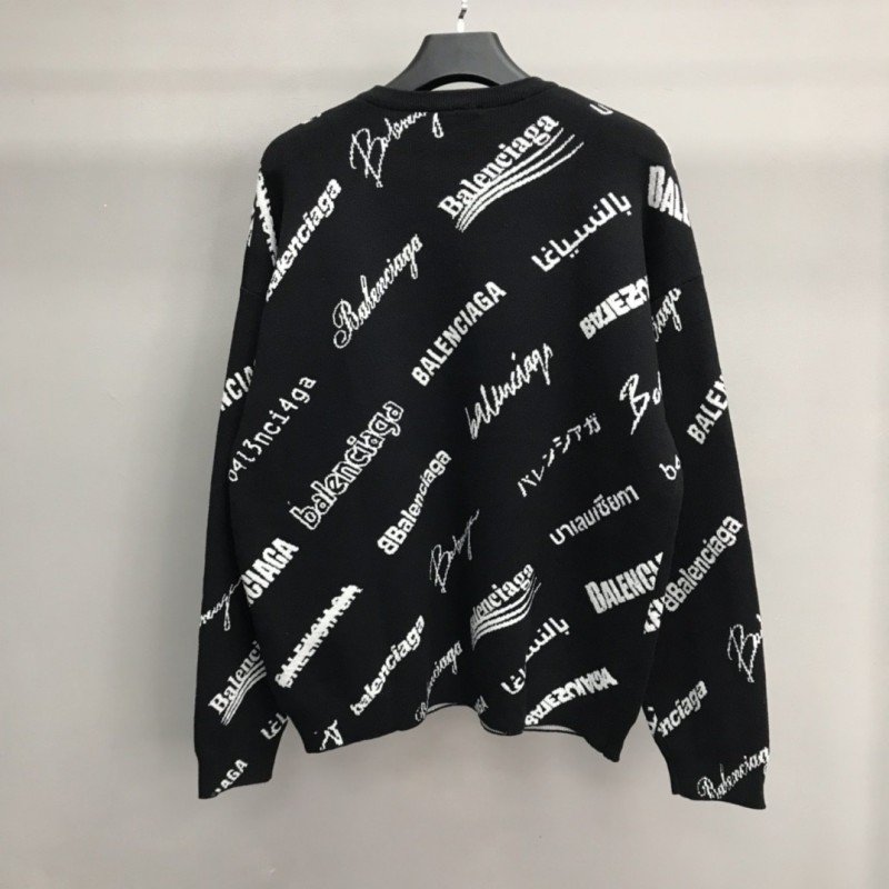 Ba*len*cia*ga letter sweater