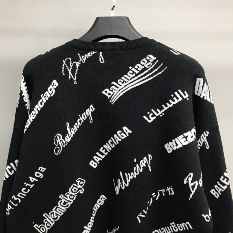Ba*len*cia*ga letter sweater