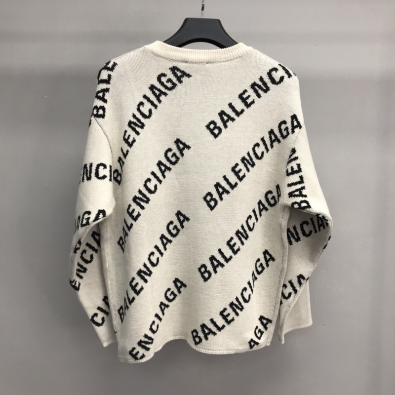 Ba*len*cia*ga letter sweater