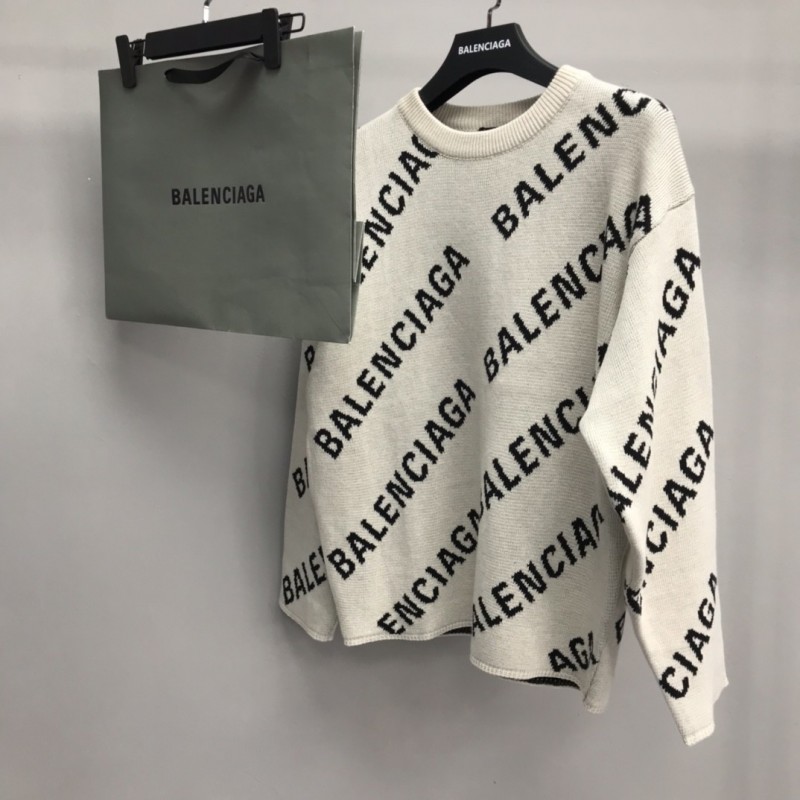 Ba*len*cia*ga letter sweater