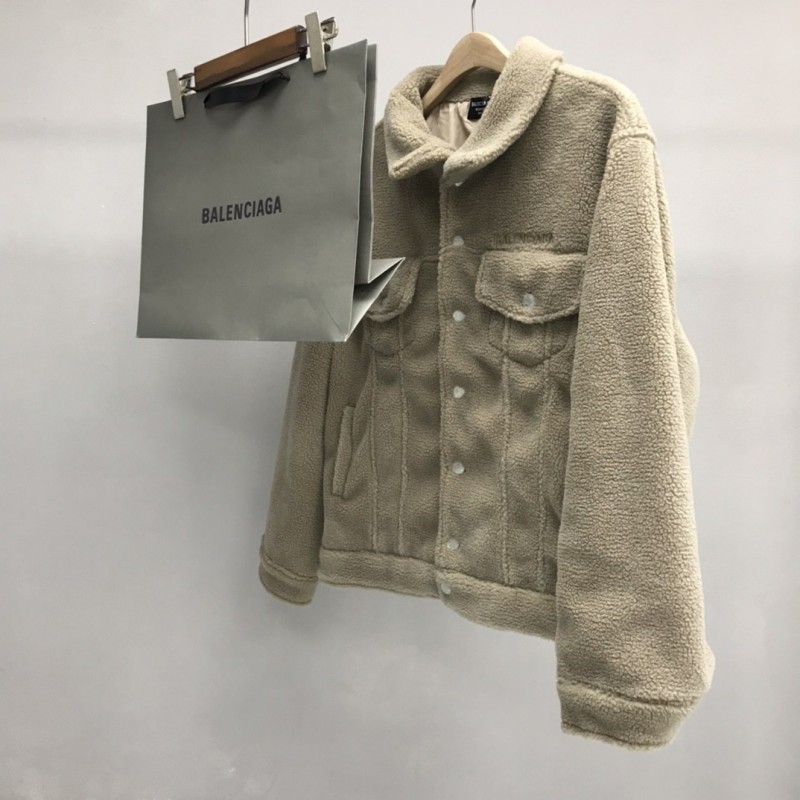 Ba*len*cia*ga lettered lambswool jacket