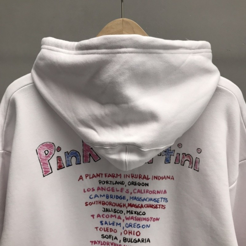 Ba*len*cia*ga printed hooded sweatshirt