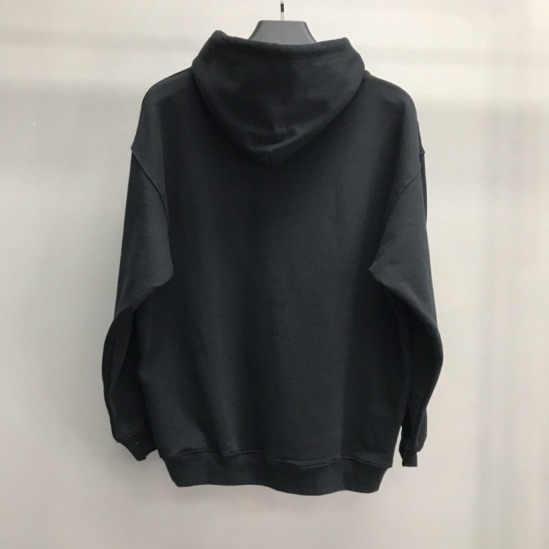 Ba*len*cia*ga lock hooded sweatshirt
