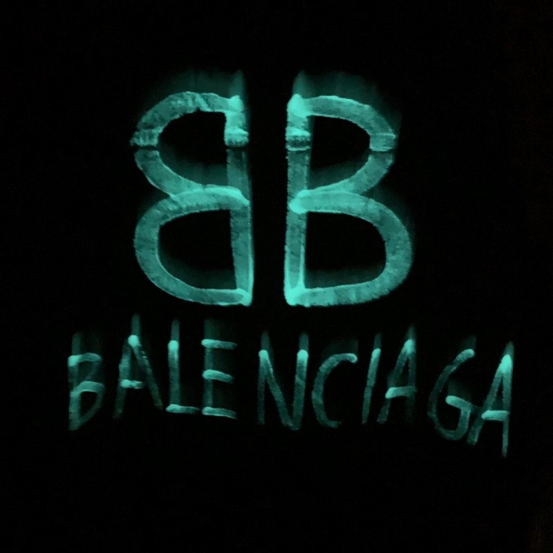 Ba*len*cia*ga BB letter denim jacket