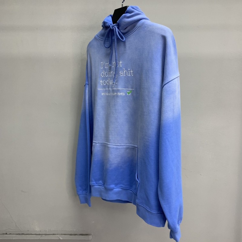 Ba*len*cia*ga lettered washed sweatshirt