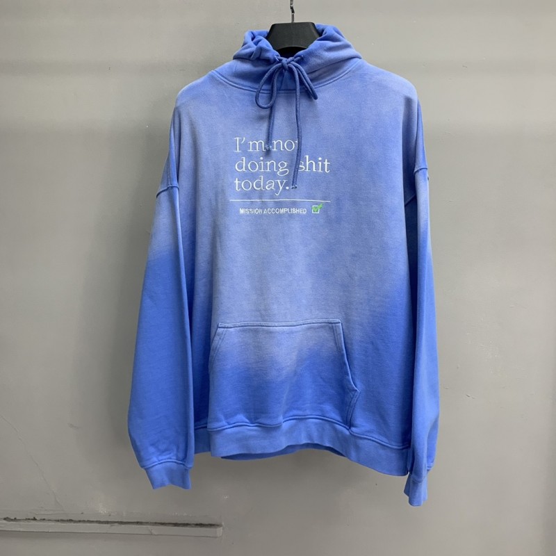 Ba*len*cia*ga lettered washed sweatshirt