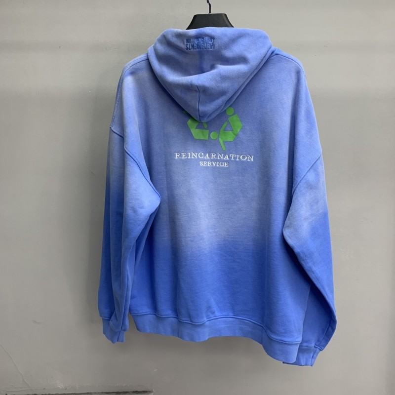 Ba*len*cia*ga lettered washed sweatshirt