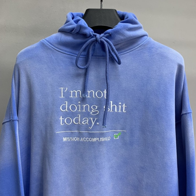 Ba*len*cia*ga lettered washed sweatshirt