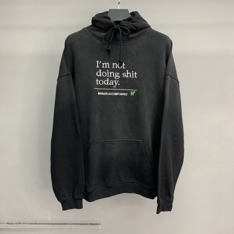 Ba*len*cia*ga lettered washed sweatshirt