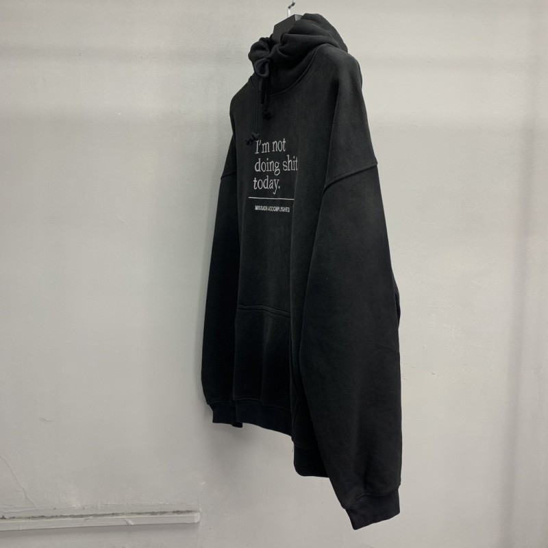 Ba*len*cia*ga lettered washed sweatshirt