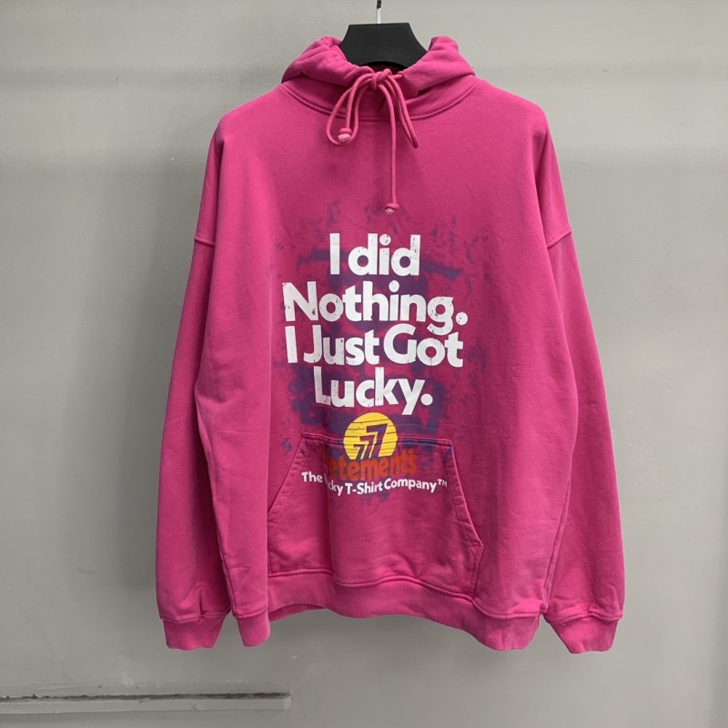 Ba*len*cia*ga Lucky hooded sweatshirt