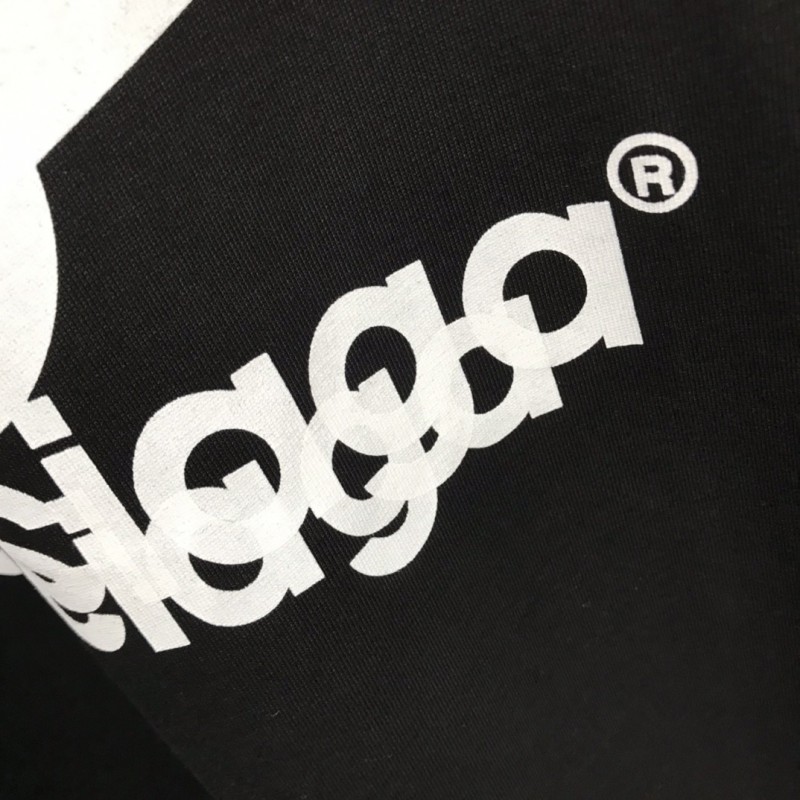 Ba*len*cia*ga lettered long sleeve T-shirt