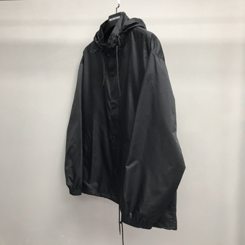 Ba*len*cia*ga masking tape trench coat