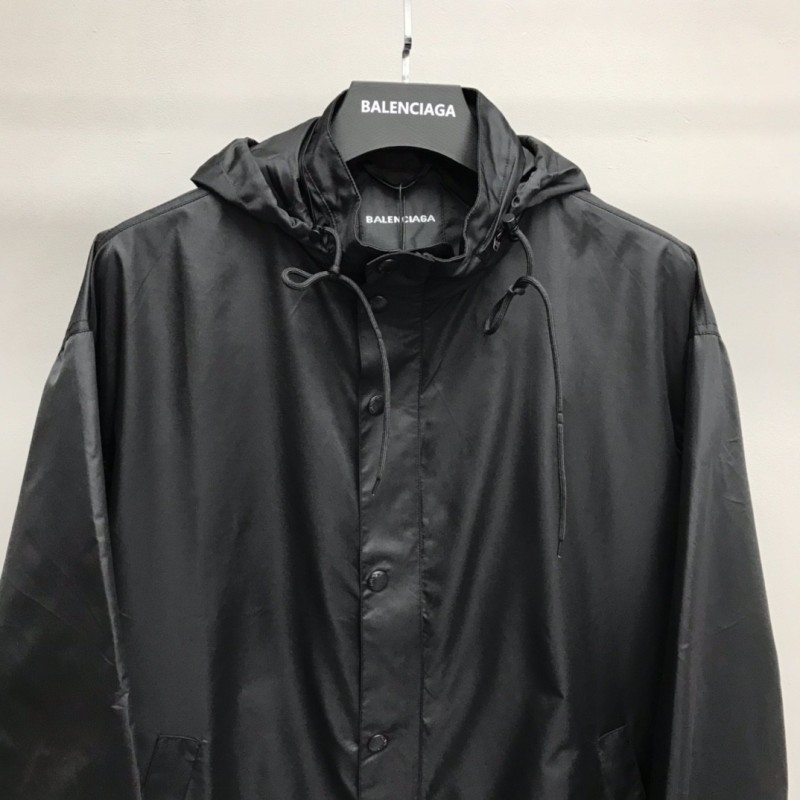 Ba*len*cia*ga masking tape trench coat