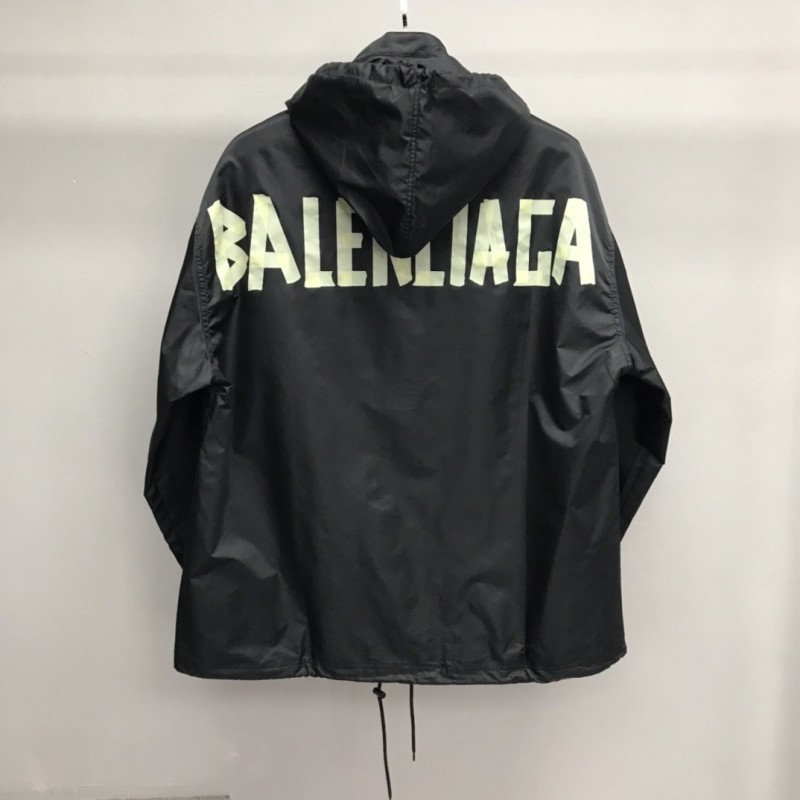 Ba*len*cia*ga masking tape trench coat