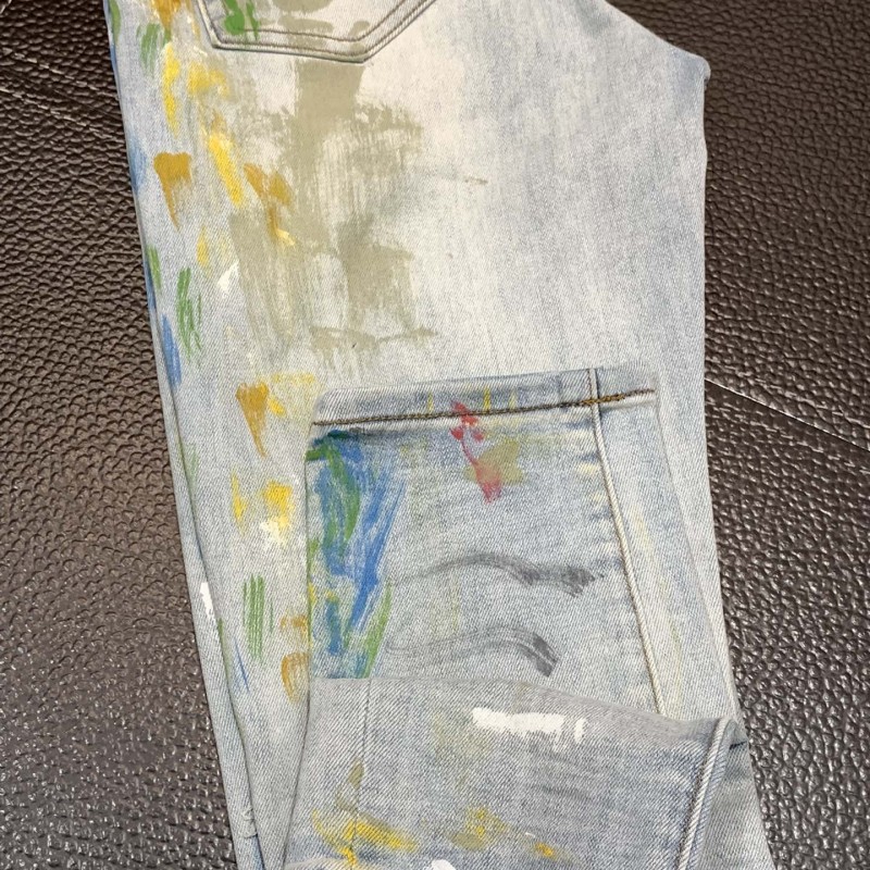 Amiri slim fit petite straight jeans