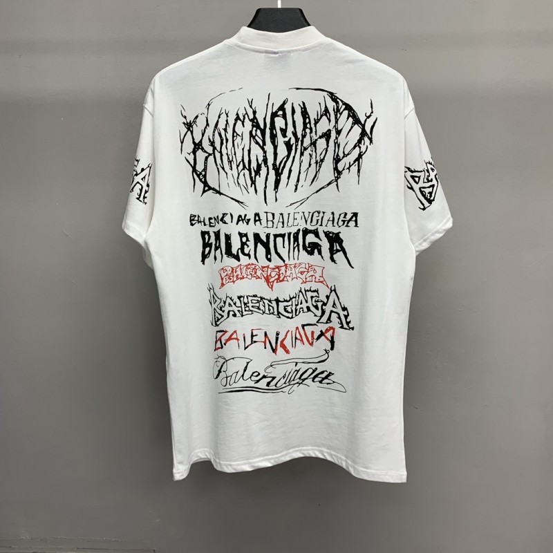 Ba*len*cia*ga doodle year of the Dragon Alphabet T-shirt