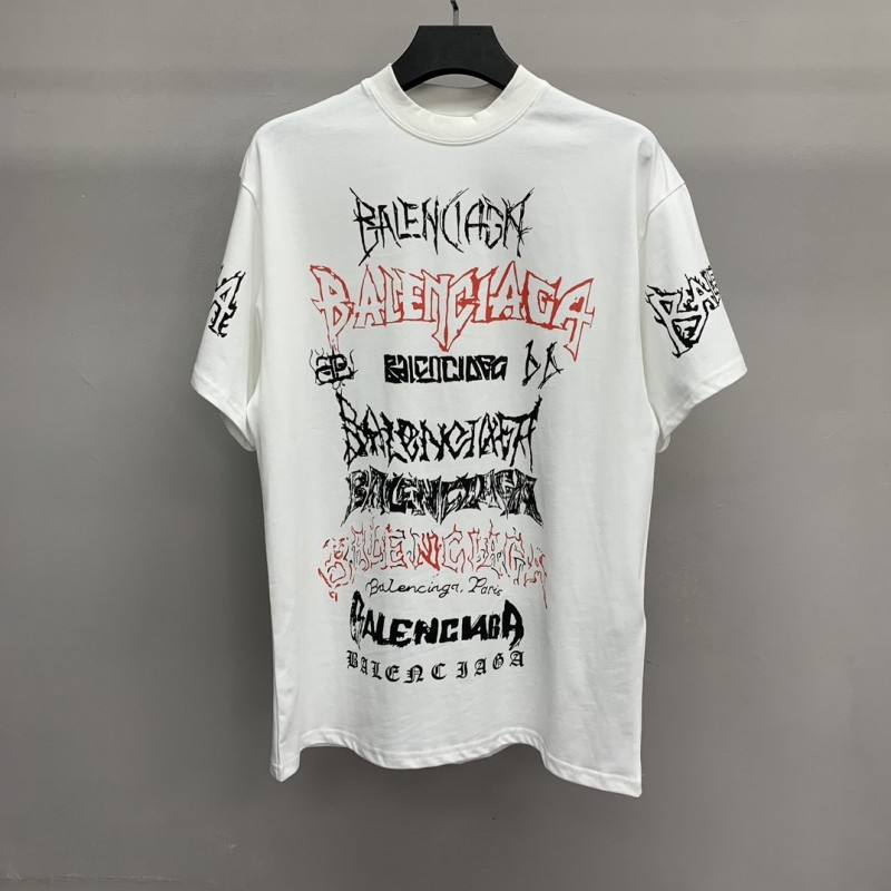 Ba*len*cia*ga doodle year of the Dragon Alphabet T-shirt