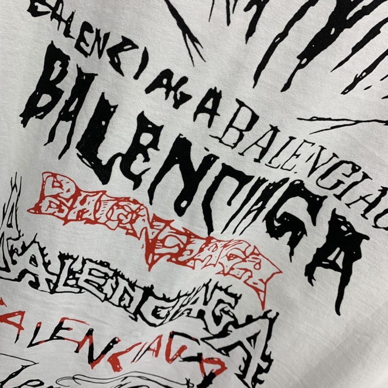 Ba*len*cia*ga doodle year of the Dragon Alphabet T-shirt