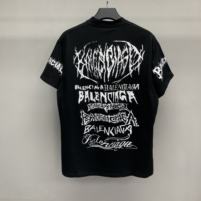 Ba*len*cia*ga doodle year of the Dragon Alphabet T-shirt