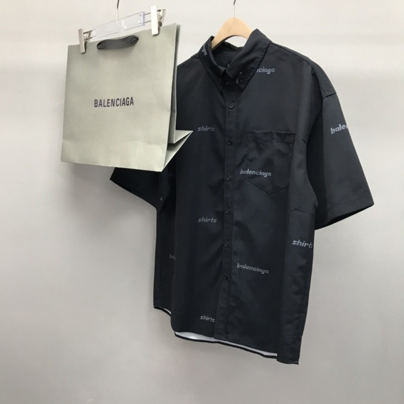 Ba*len*cia*ga bullet screen short sleeve shirt