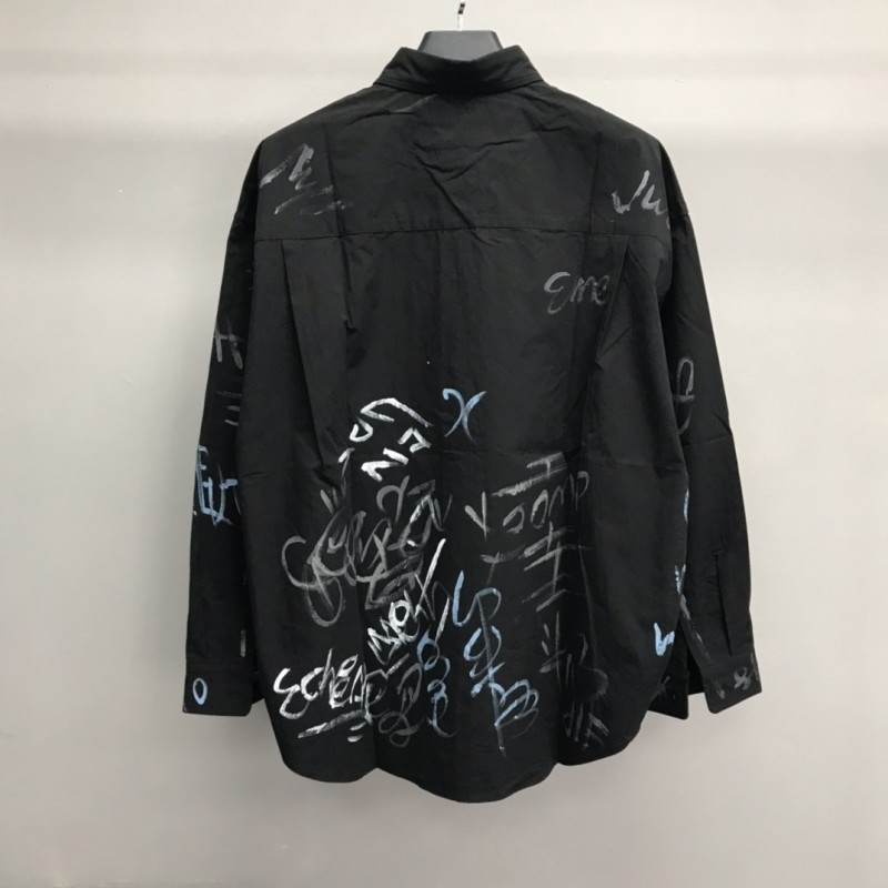 Ba*len*cia*ga BLCG graffiti long-sleeved shirt