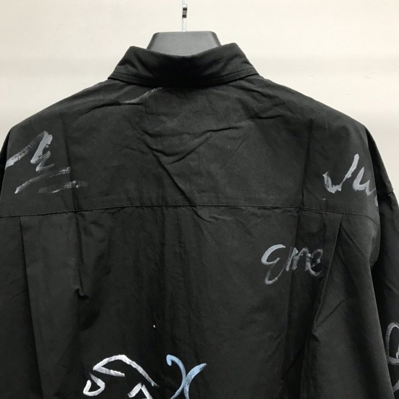 Ba*len*cia*ga BLCG graffiti long-sleeved shirt