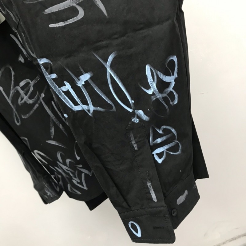 Ba*len*cia*ga BLCG graffiti long-sleeved shirt