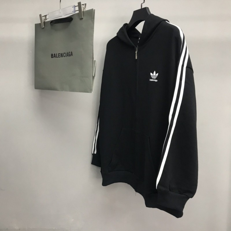 Ba*len*cia*ga Ardy Wiranata logo zipper hoodie