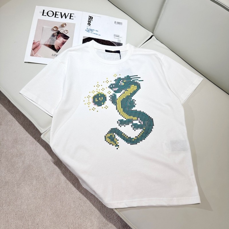 L0*is V*t0n 24ss Spring Dragon Year Limited Cotton T-shirt