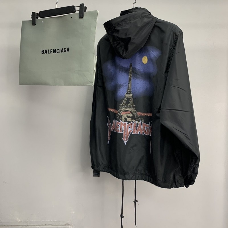 Ba*len*cia*ga BLCG Tower Night View waterproof jacket