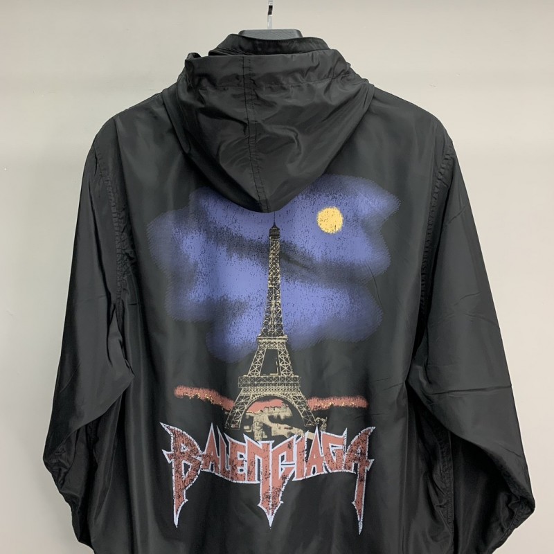 Ba*len*cia*ga BLCG Tower Night View waterproof jacket