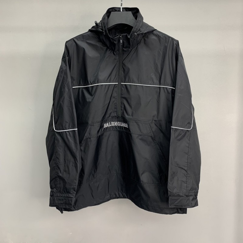 Ba*len*cia*ga BLCG reflective half zipper jacket