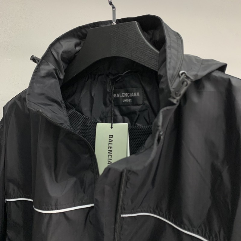 Ba*len*cia*ga BLCG reflective half zipper jacket
